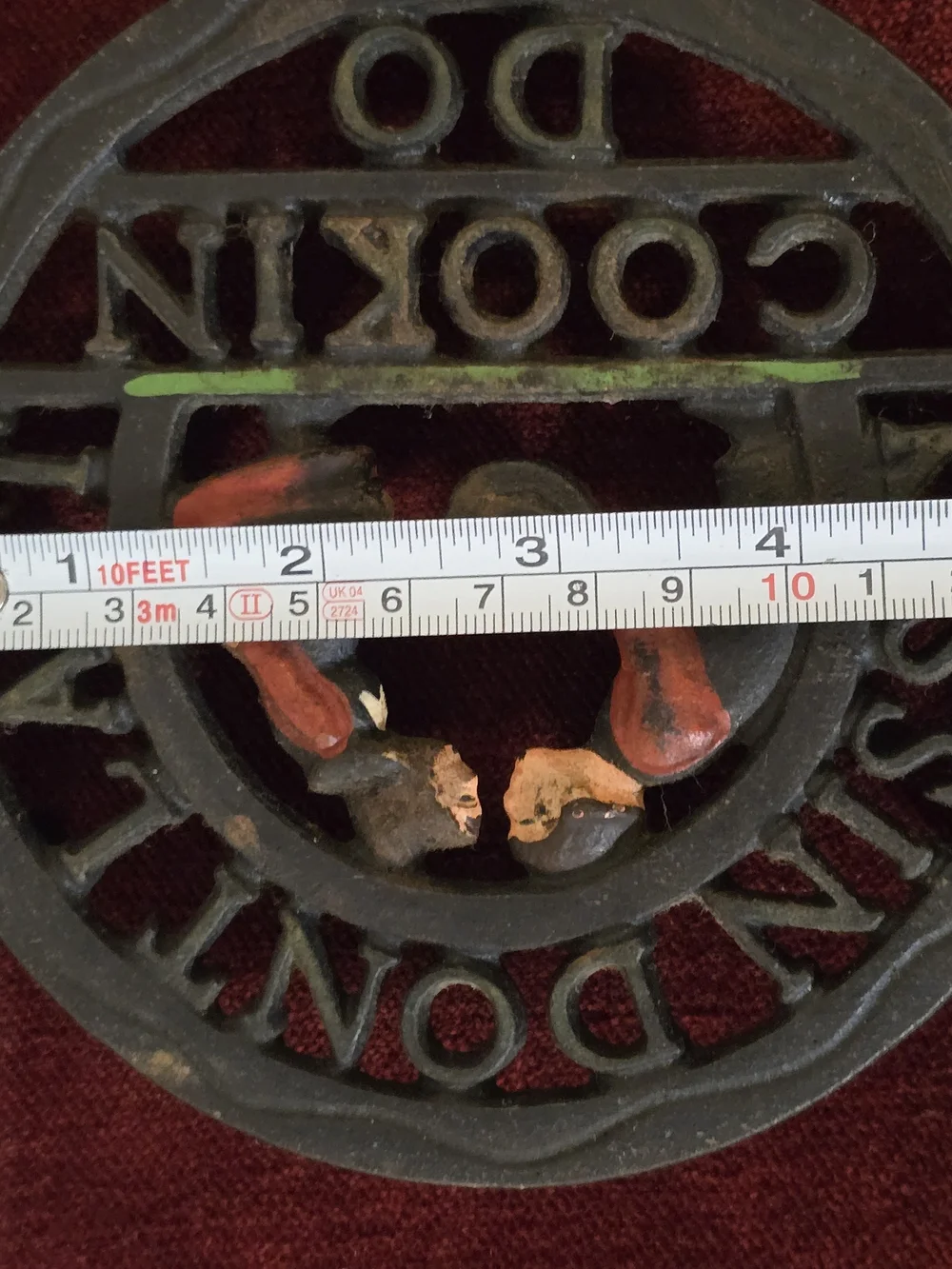 Vintage Wilton Cast Iron Trivet 